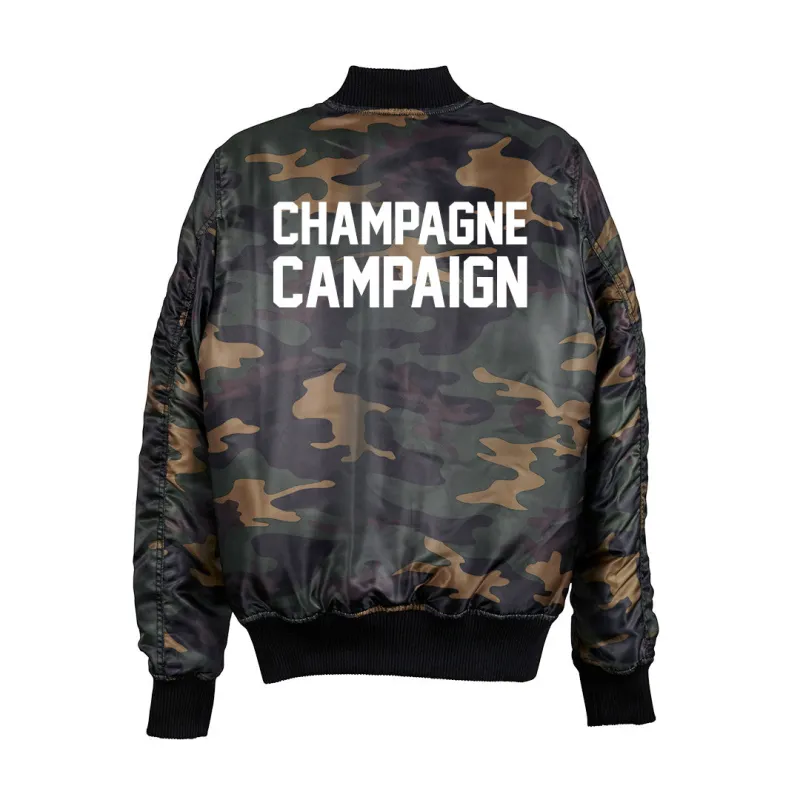 CHAMPAGNE CAMPAIGN BOMBER [UNISEX] sold by PRIVATE PARTY