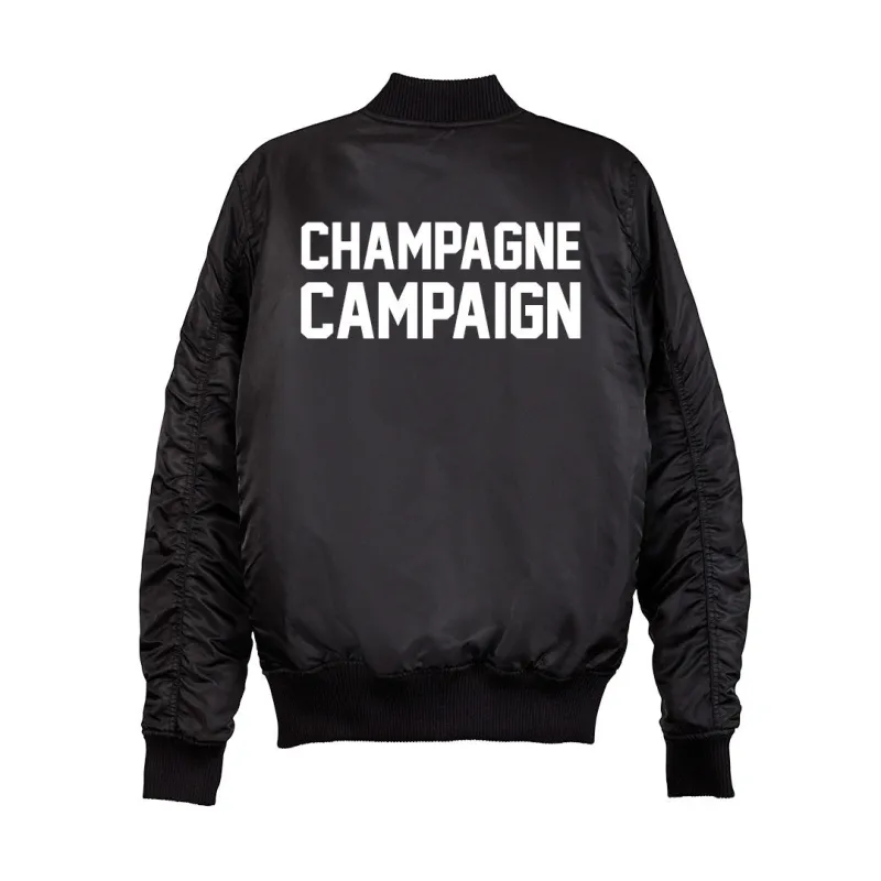CHAMPAGNE CAMPAIGN BOMBER [UNISEX] sold by PRIVATE PARTY