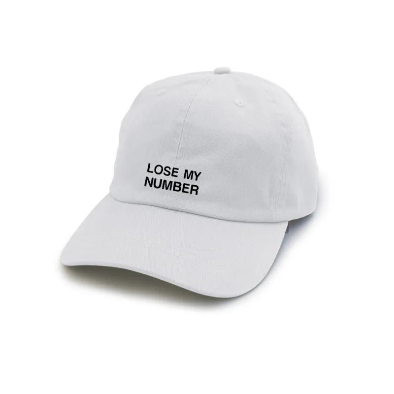 LOSE MY NUMBER [DAD HAT] sold by PRIVATE PARTY