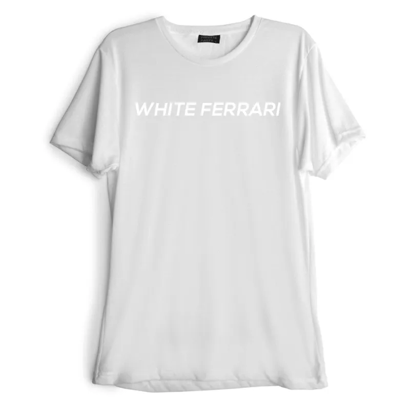 WHITE FERRARI  [TEE] sold by PRIVATE PARTY
