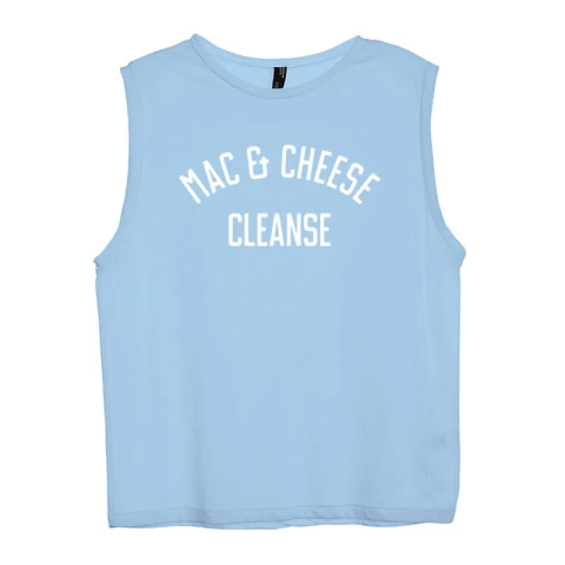 MAC & CHEESE CLEANSE [WOMEN'S MUSCLE TANK] sold by PRIVATE PARTY