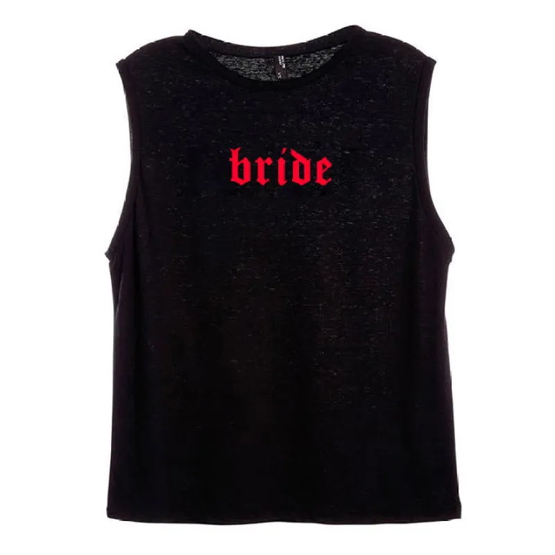 BRIDE // NEW FONT [WOMEN'S MUSCLE TANK] sold by PRIVATE PARTY