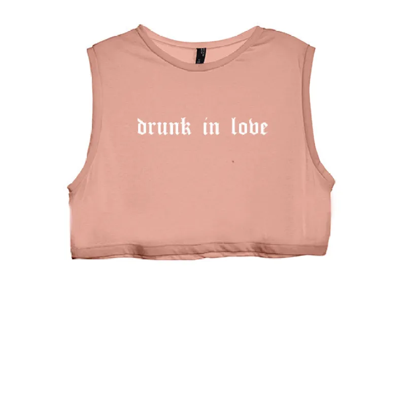 DRUNK IN LOVE [WOMEN'S CROP TANK] sold by PRIVATE PARTY