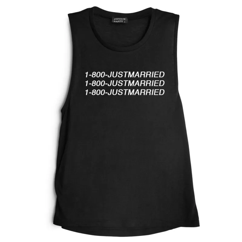 1-800-JUSTMARRIED [MUSCLE TANK] sold by PRIVATE PARTY