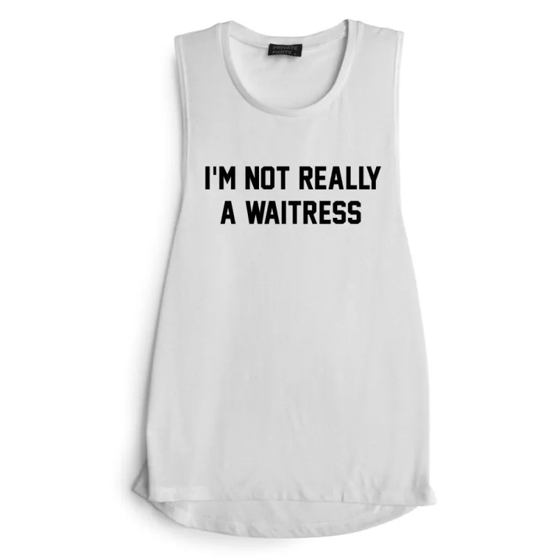 I'M NOT REALLY A WAITRESS [MUSCLE TANK // OPI X PRIVATE PARTY EXCLUSIVE] sold by PRIVATE PARTY