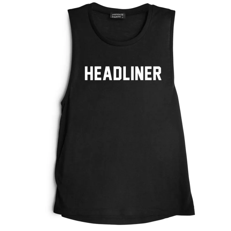 HEADLINER [MUSCLE TANK] sold by PRIVATE PARTY