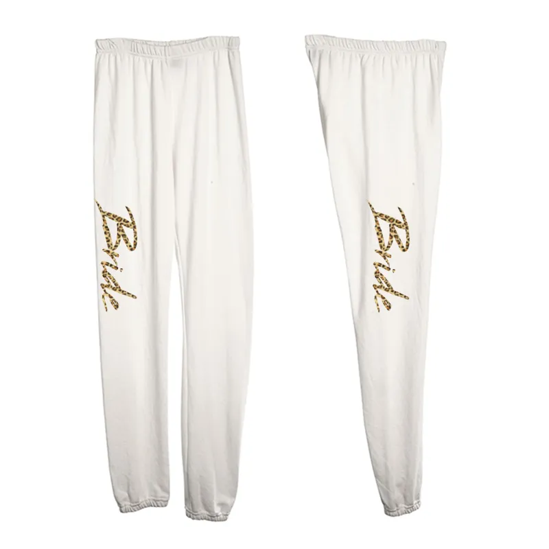 BRIDE W/ CHEETAH TEXT [WOMEN'S SWEATPANTS] sold by PRIVATE PARTY