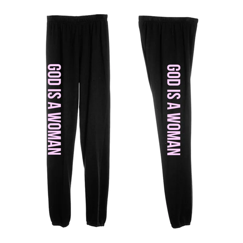 GOD IS A WOMAN [WOMEN'S SWEATPANTS] sold by PRIVATE PARTY