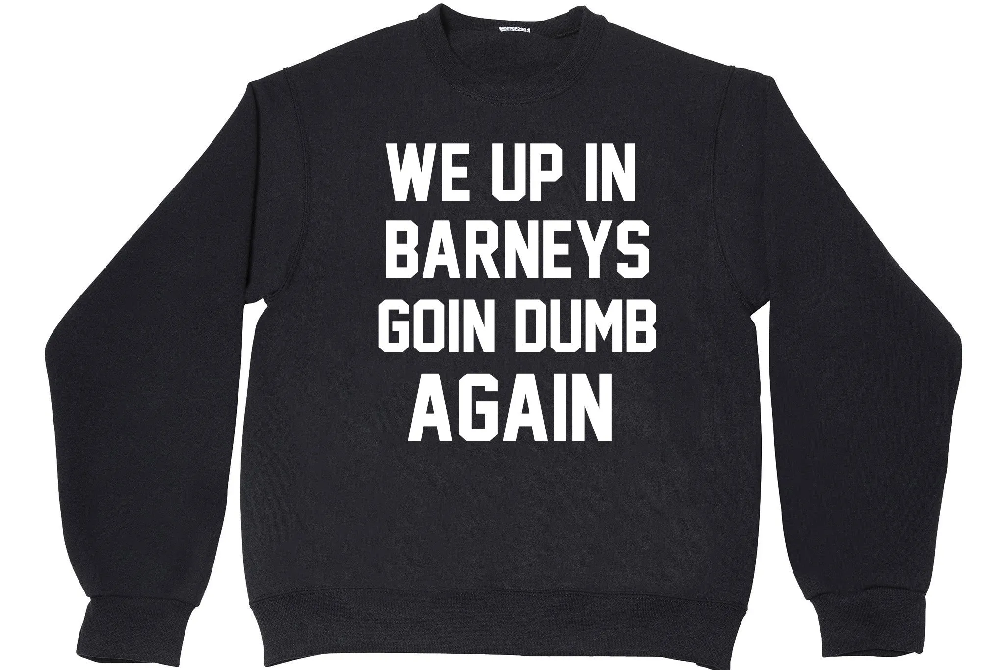 WE UP IN BARNEYS GOIN DUMB AGAIN sold by PRIVATE PARTY