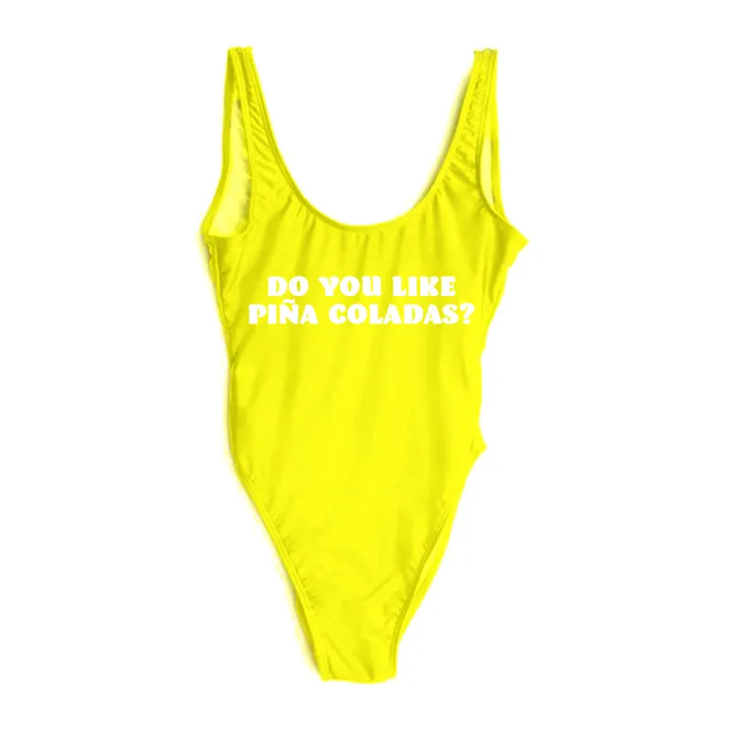 DO YOU LIKE PINA COLADAS? [SWIMSUIT] sold by PRIVATE PARTY