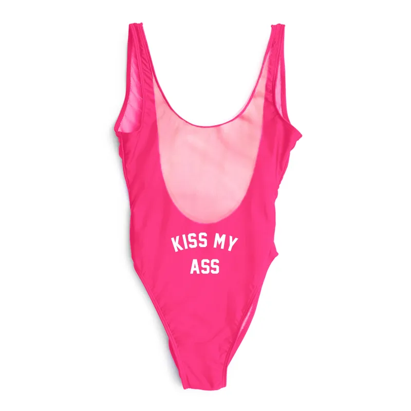 KISS MY ASS  // BUTT PRINT [SWIMSUIT] sold by PRIVATE PARTY