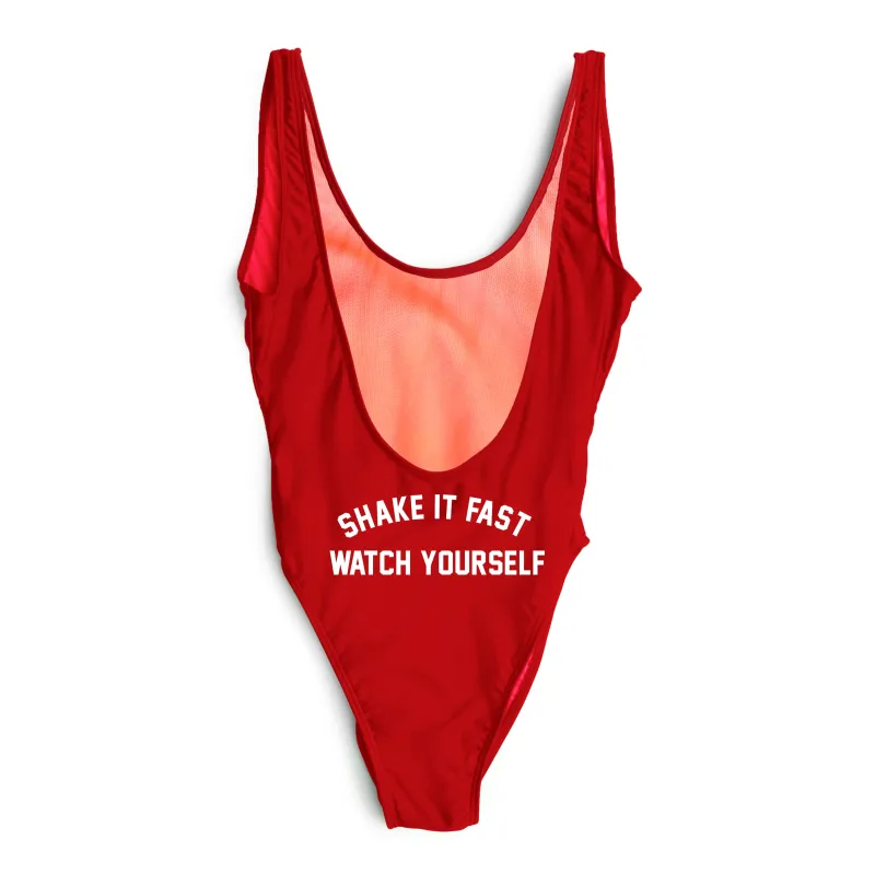 SHAKE IT FAST WATCH YOURSELF // BUTT PRINT [SWIMSUIT] sold by PRIVATE PARTY
