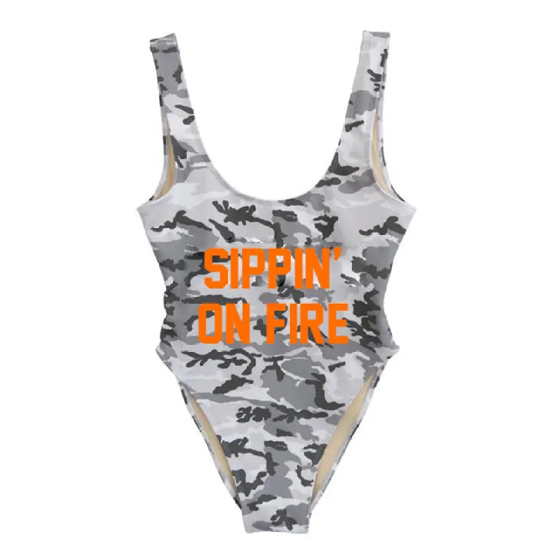 SIPPIN' ON FIRE [SWIMSUIT] sold by PRIVATE PARTY