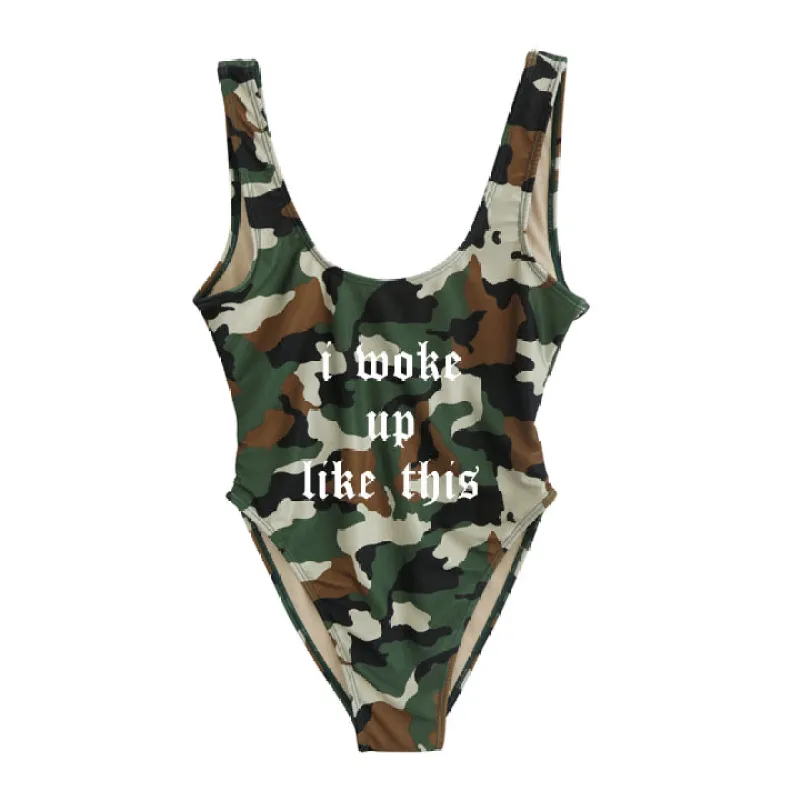 I WOKE UP LIKE THIS [SWIMSUIT] sold by PRIVATE PARTY