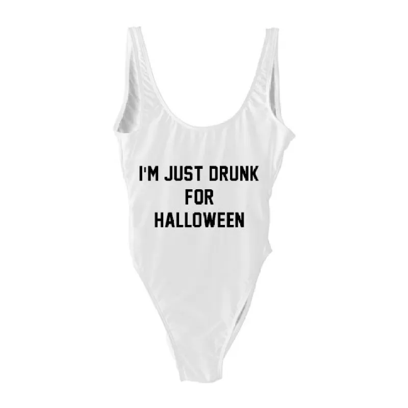 I'M JUST DRUNK FOR HALLOWEEN [SWIMSUIT] sold by PRIVATE PARTY