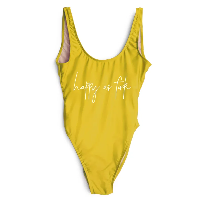 HAPPY AS FUCK [SWIMSUIT] sold by PRIVATE PARTY