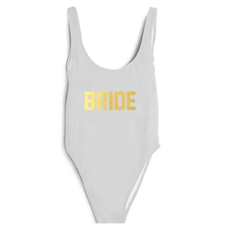 BRIDE [SWIMSUIT W/ GOLD TEXT] sold by PRIVATE PARTY