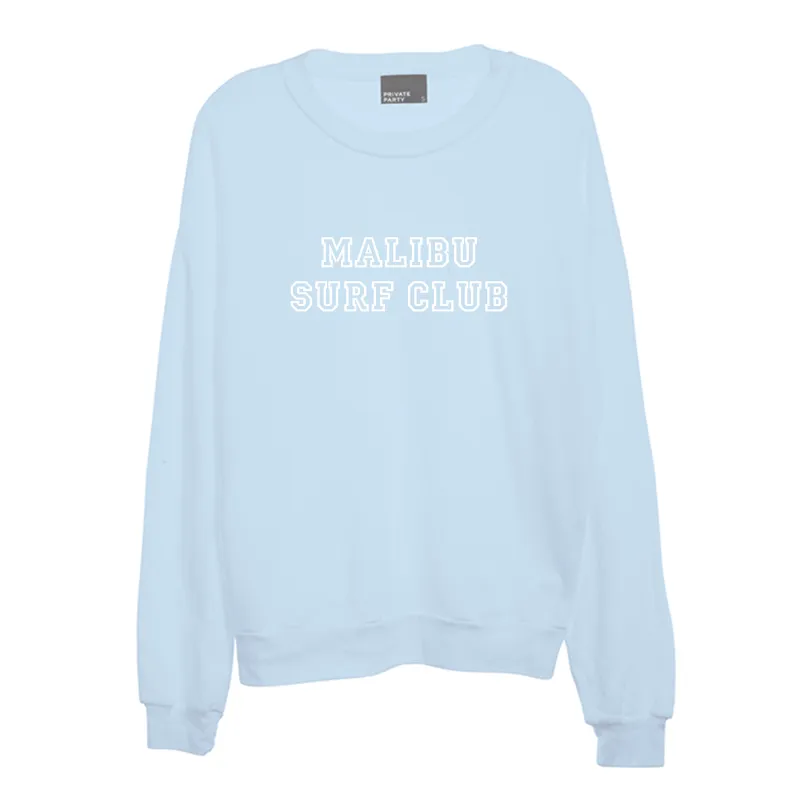 MALIBU SURF CLUB [UNISEX CREWNECK SWEATSHIRT] sold by PRIVATE PARTY