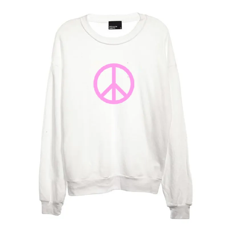 PEACE SYMBOL [UNISEX CREWNECK SWEATSHIRT] sold by PRIVATE PARTY