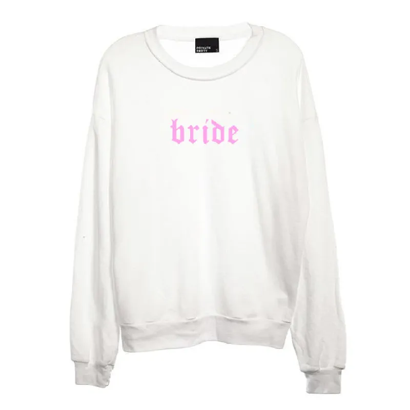 BRIDE // NEW FONT [UNISEX CREWNECK SWEATSHIRT] sold by PRIVATE PARTY