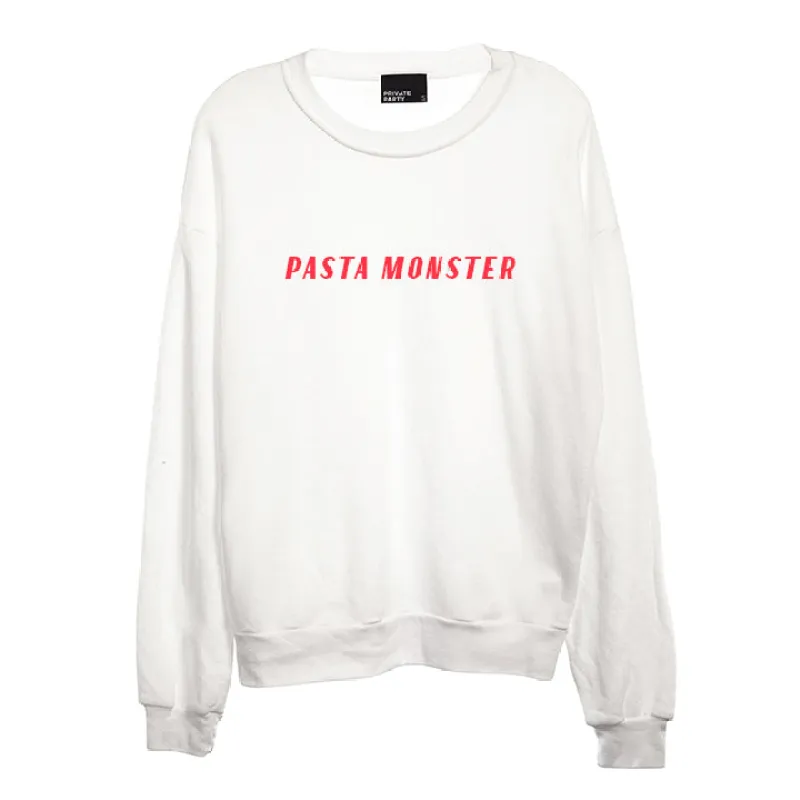 PASTA MONSTER [UNISEX CREWNECK SWEATSHIRT] sold by PRIVATE PARTY