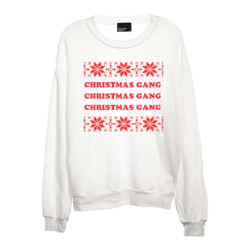 CHRISTMAS GANG CHRISTMAS GANG CHRISTMAS GANG [UNISEX CREWNECK SWEATSHIRT] sold by PRIVATE PARTY