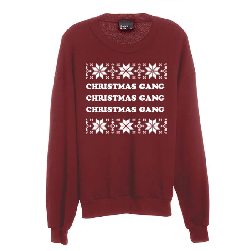 CHRISTMAS GANG CHRISTMAS GANG CHRISTMAS GANG [UNISEX CREWNECK SWEATSHIRT] sold by PRIVATE PARTY