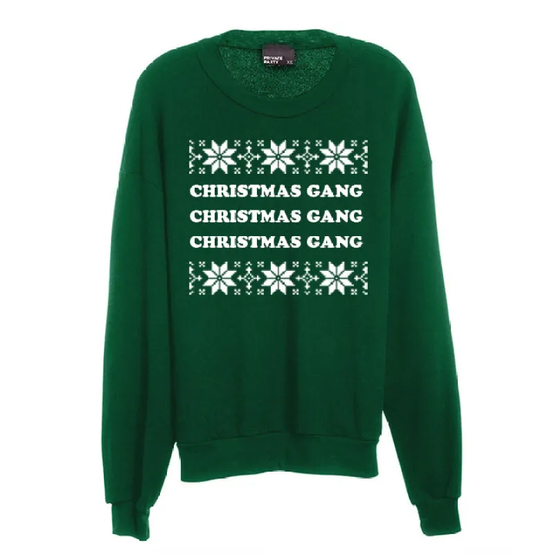 CHRISTMAS GANG CHRISTMAS GANG CHRISTMAS GANG [UNISEX CREWNECK SWEATSHIRT] sold by PRIVATE PARTY