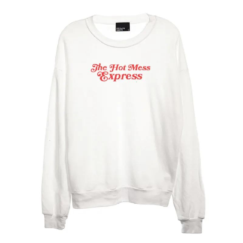 THE HOT MESS EXPRESS [UNISEX CREWNECK SWEATSHIRT] sold by PRIVATE PARTY