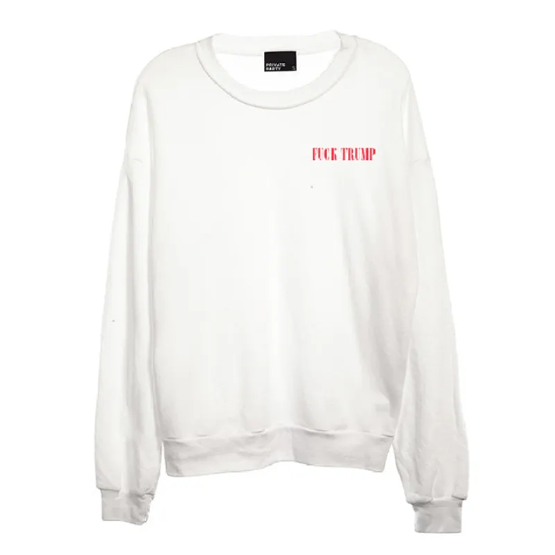 FUCK TRUMP [UNISEX CREWNECK SWEATSHIRT] sold by PRIVATE PARTY