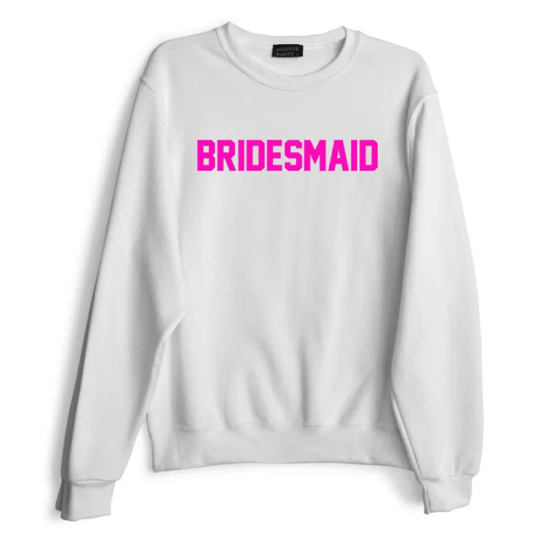 BRIDESMAID // PINK TEXT sold by PRIVATE PARTY