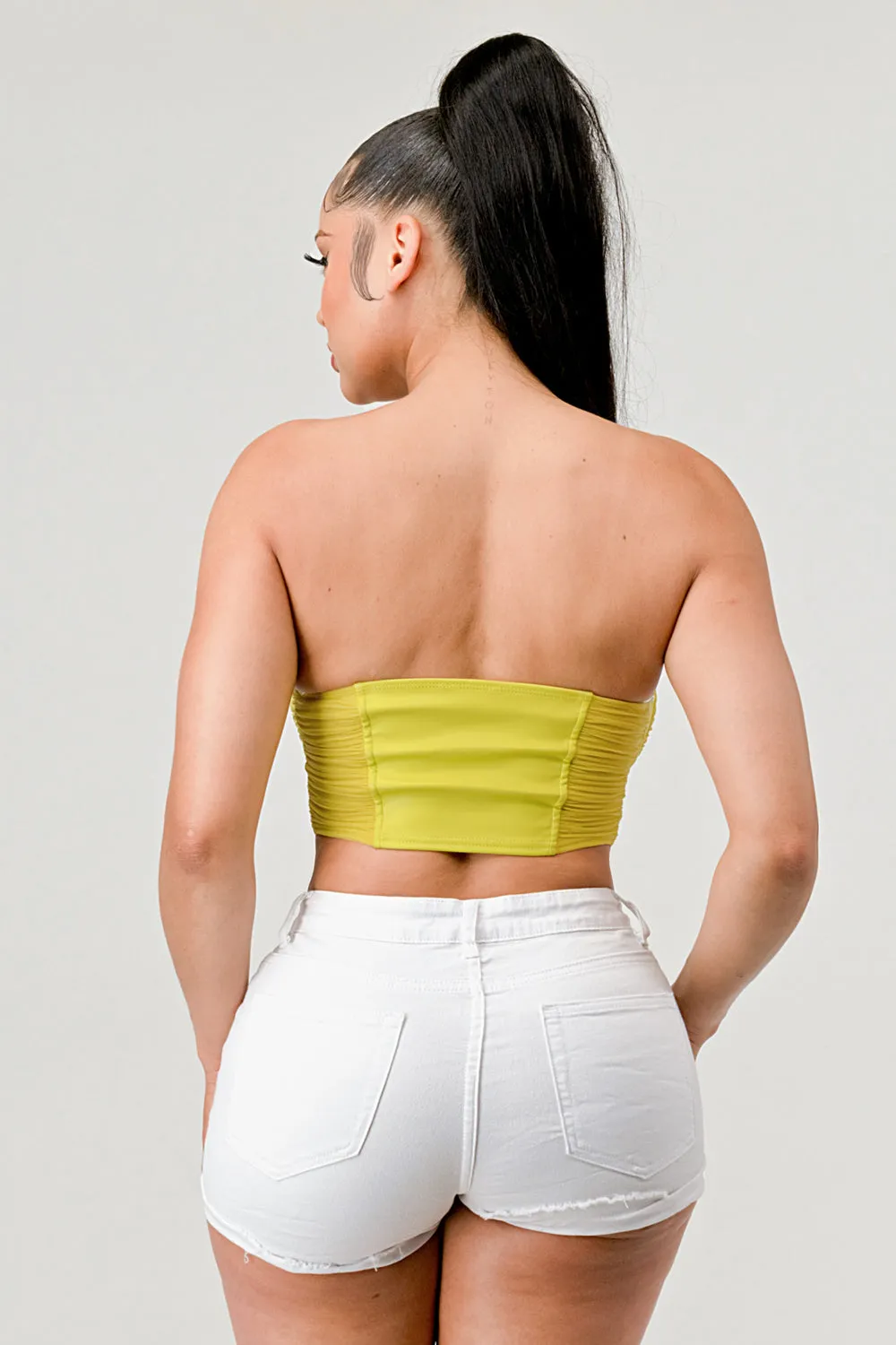 SEXY SWEETHEART DRAWSTRING LACE UP DETAIL BUSTIER sold by privy product image thumbnail 3