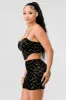 LUXE DIAMON SEQUINS VELVET BUSTIER TOP & SKIRT SET sold by privy