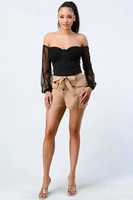 SEXY CHIFFON OFF SHOULDER TOP sold by privy product image thumbnail 4