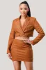 DIAGONAL BRALETTE W/ CROP BLAZER & MINI SKIRT SETS sold by privy