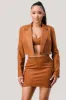 DIAGONAL BRALETTE W/ CROP BLAZER & MINI SKIRT SETS sold by privy