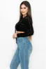 SEXY LEOPARD CROSS-LACE FRONT CROPPED TOP sold by privy
