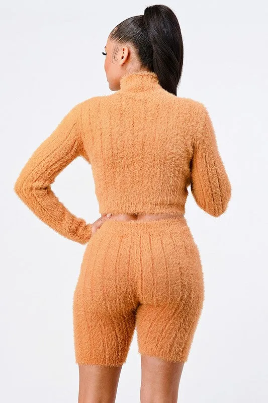 ANGORA STRIPE SWEATER AND SHORTS SET sold by privy product image thumbnail 4