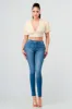 ONION SKIN MESH V-NECK OPEN BACK TIE CROPPED TOP sold by privy