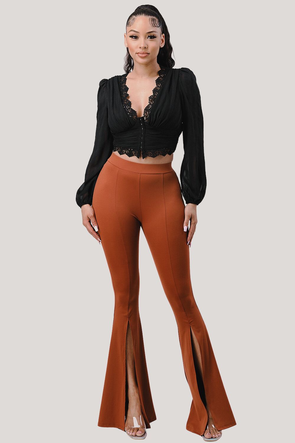 PT41936K / VERTICAL TEXTURED CHIFFON TOP sold by privy product image thumbnail 8