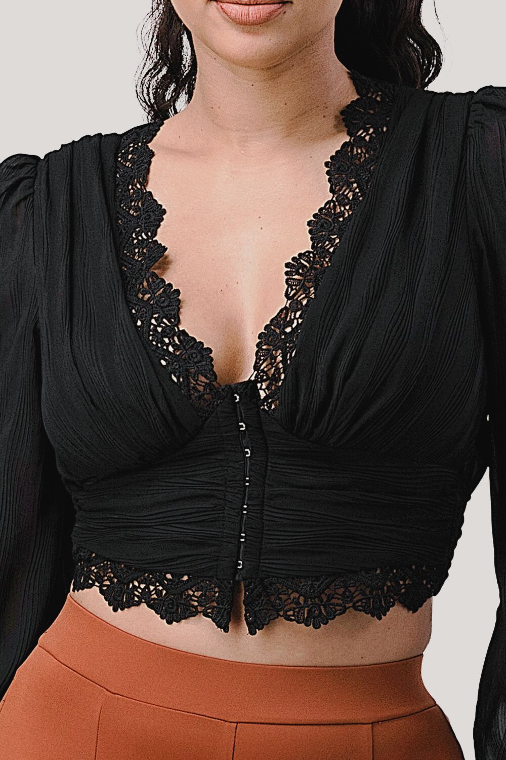 PT41936K / VERTICAL TEXTURED CHIFFON TOP sold by privy product image thumbnail 9