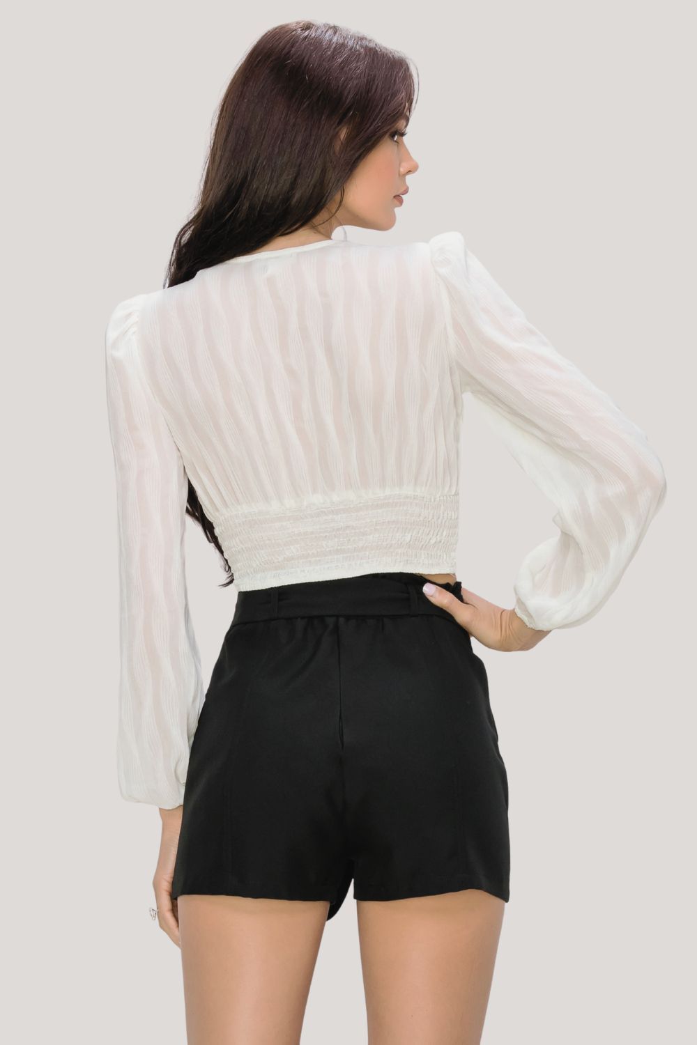 PT41936K / VERTICAL TEXTURED CHIFFON TOP sold by privy product image thumbnail 3