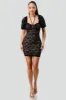 LUX FLORAL LACE HALTER STRAP SWEETHEART MINI DRESS sold by privy
