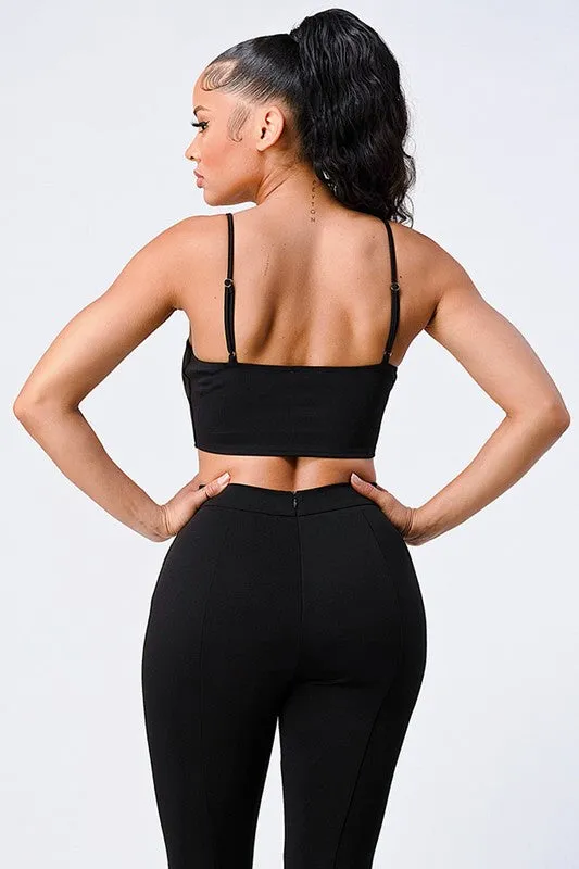 SUPER SOFT SCUBA CORSET HOOK CROPPED CAMI TOP sold by privy product image thumbnail 3