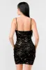 LUXE VELVET GOLD FOILED PRINT TWLIP HEM MINI DRESS sold by privy