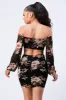 FLORAL STRETCH CHIFFON BODYCON DRESS sold by privy