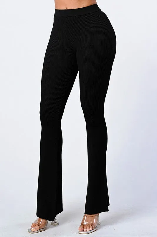 TRENDY FLARED KNIT PANTS sold by privy product image thumbnail 3