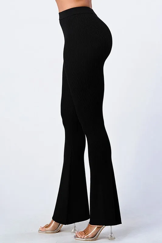 TRENDY FLARED KNIT PANTS sold by privy product image thumbnail 4