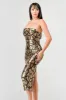 LUXE GOLD SEQUINS SLEEVELESS BODYCON MIDI DRESS sold by privy