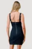 SEXY STRETCH DENIM SWEETHEART BUCKLE STRAPS DRESS sold by privy